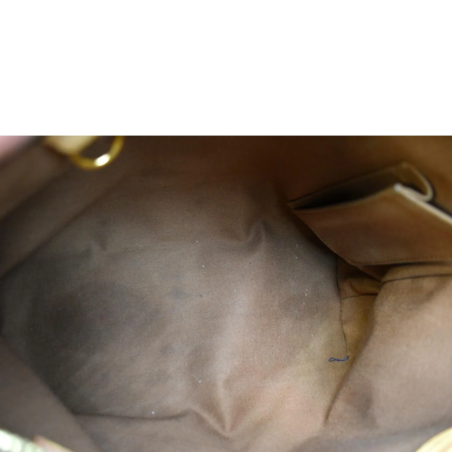 LOUIS VUITTON Cabas Piano Monogram Canvas Shoulder Bag Brown