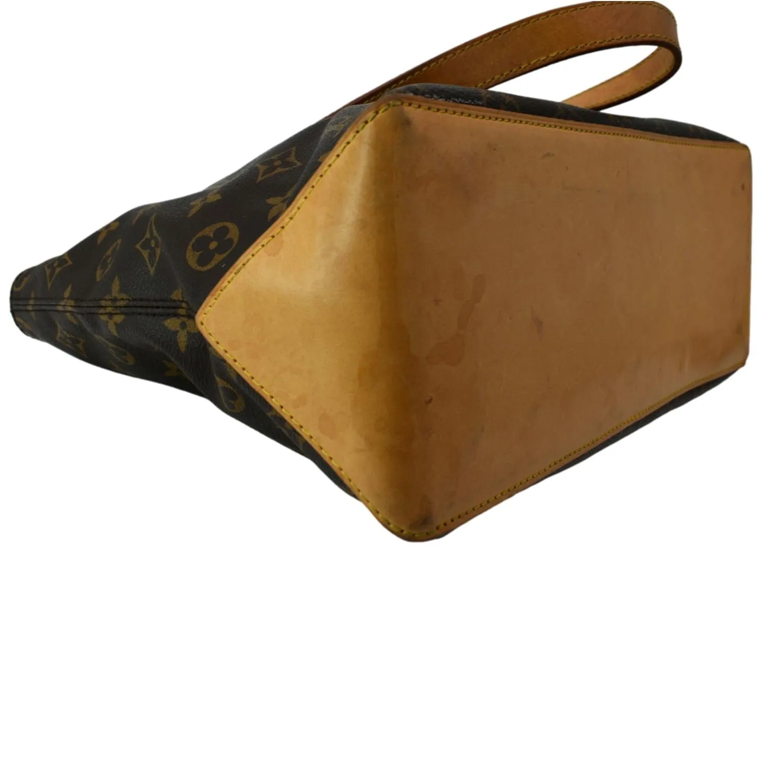 LOUIS VUITTON Cabas Piano Monogram Canvas Shoulder Bag Brown