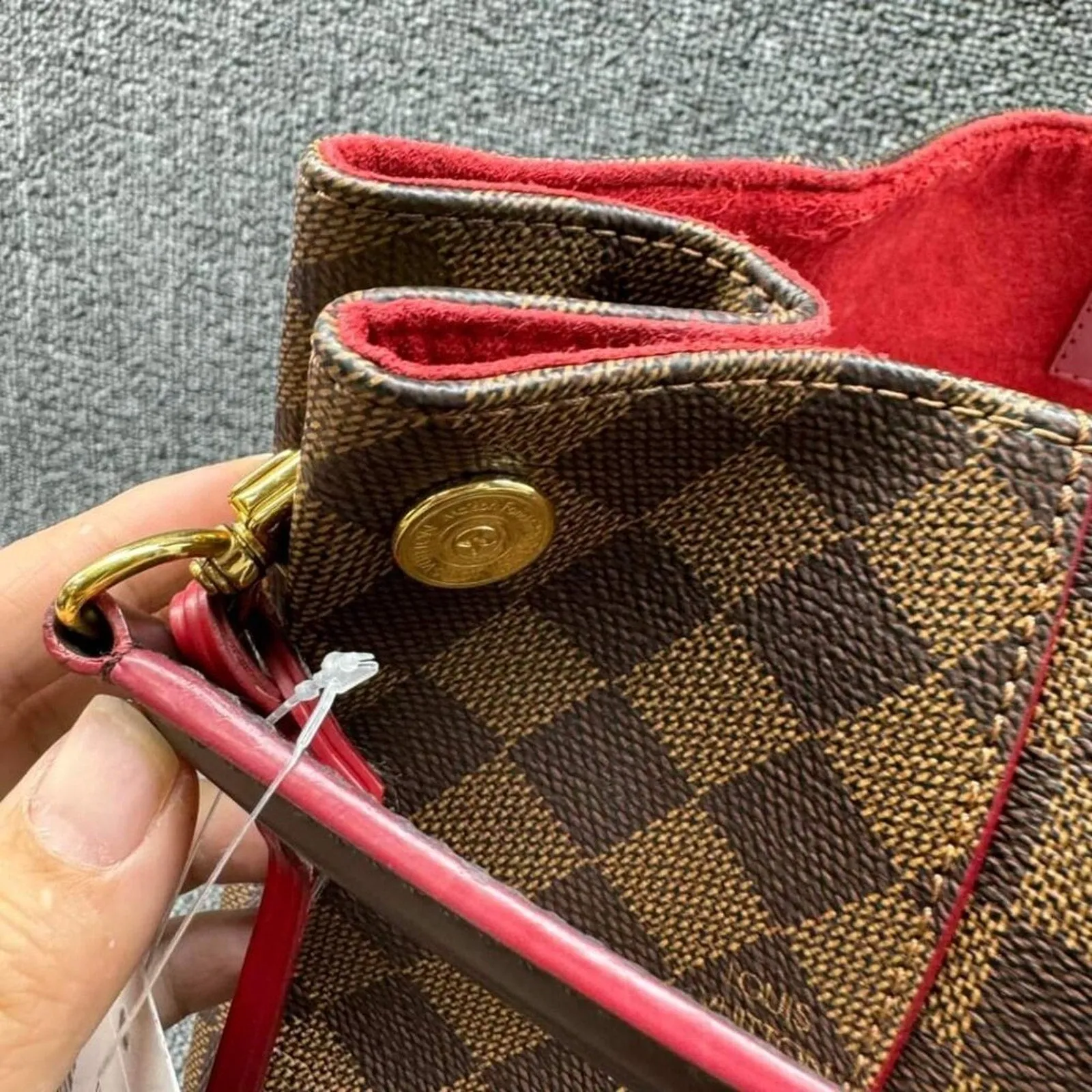 Louis Vuitton Caissa Brown Damier Ebene Canvas Shoulder Bag