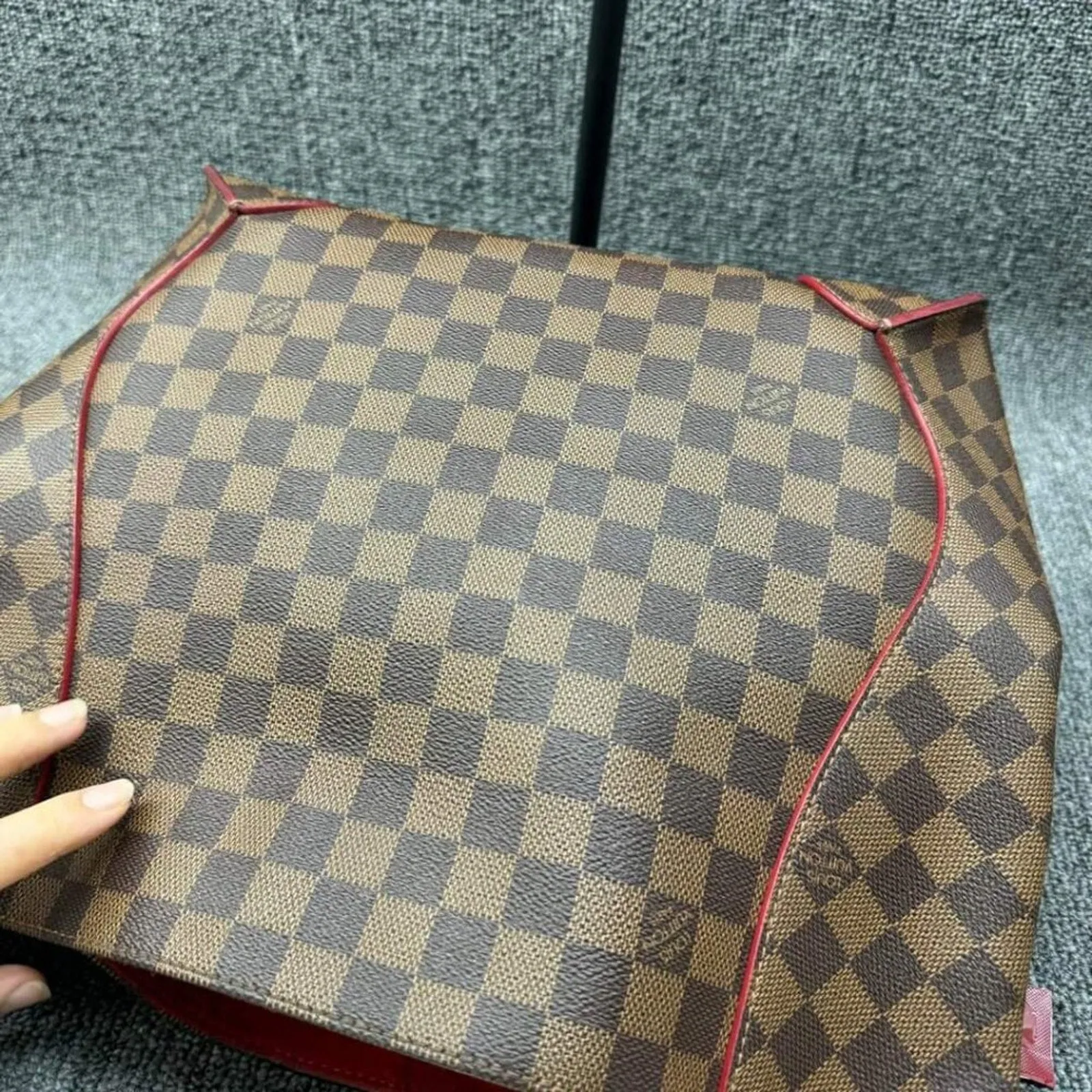 Louis Vuitton Caissa Brown Damier Ebene Canvas Shoulder Bag