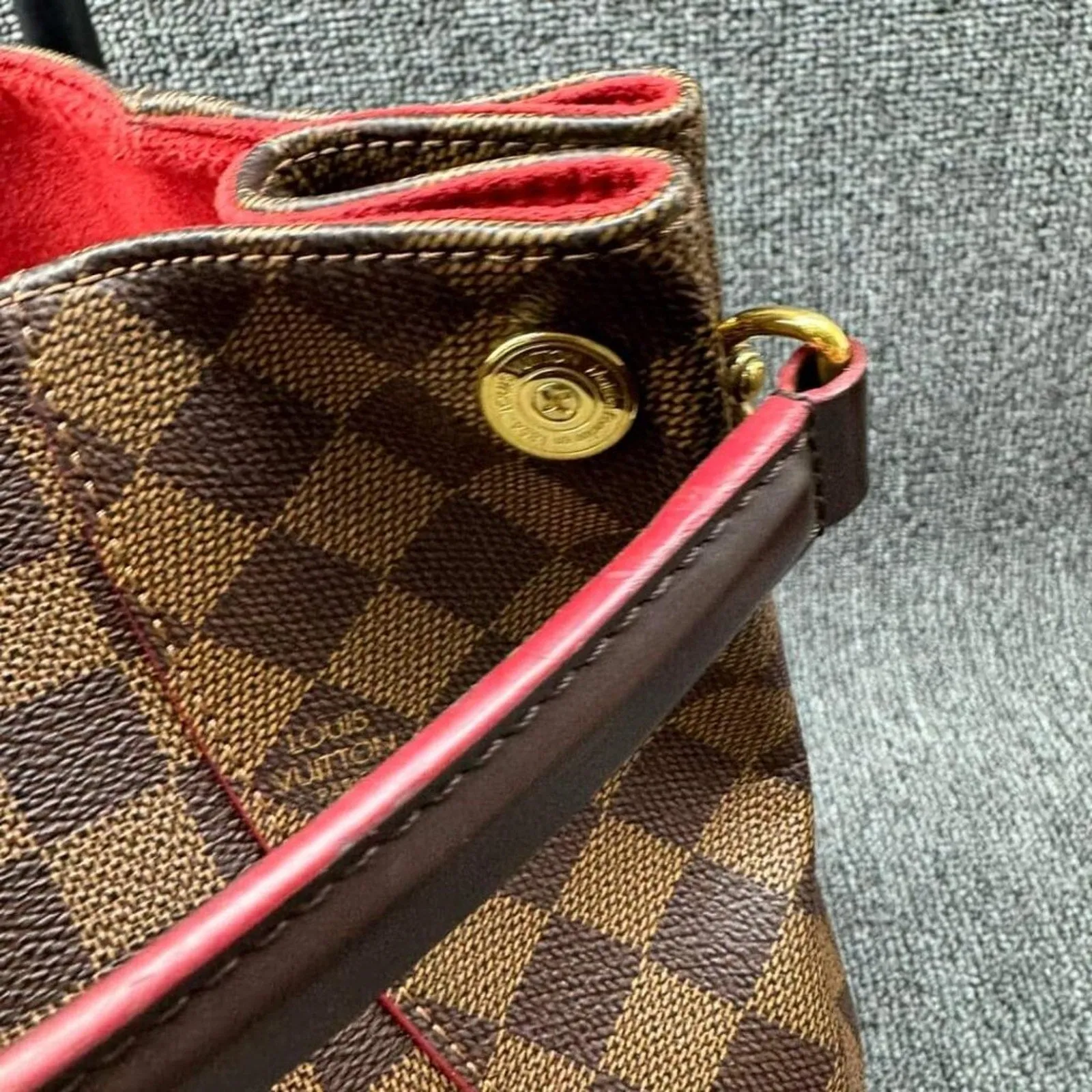 Louis Vuitton Caissa Brown Damier Ebene Canvas Shoulder Bag