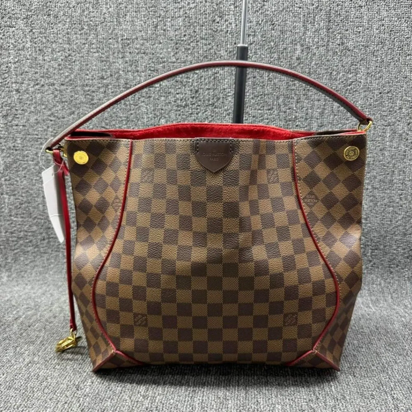 Louis Vuitton Caissa Brown Damier Ebene Canvas Shoulder Bag