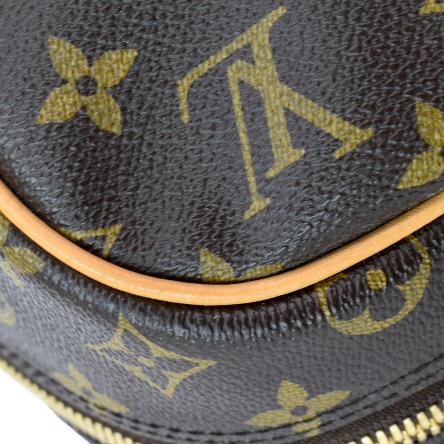 LOUIS VUITTON Carryall Monogram Canvas Satchel Bag Brown