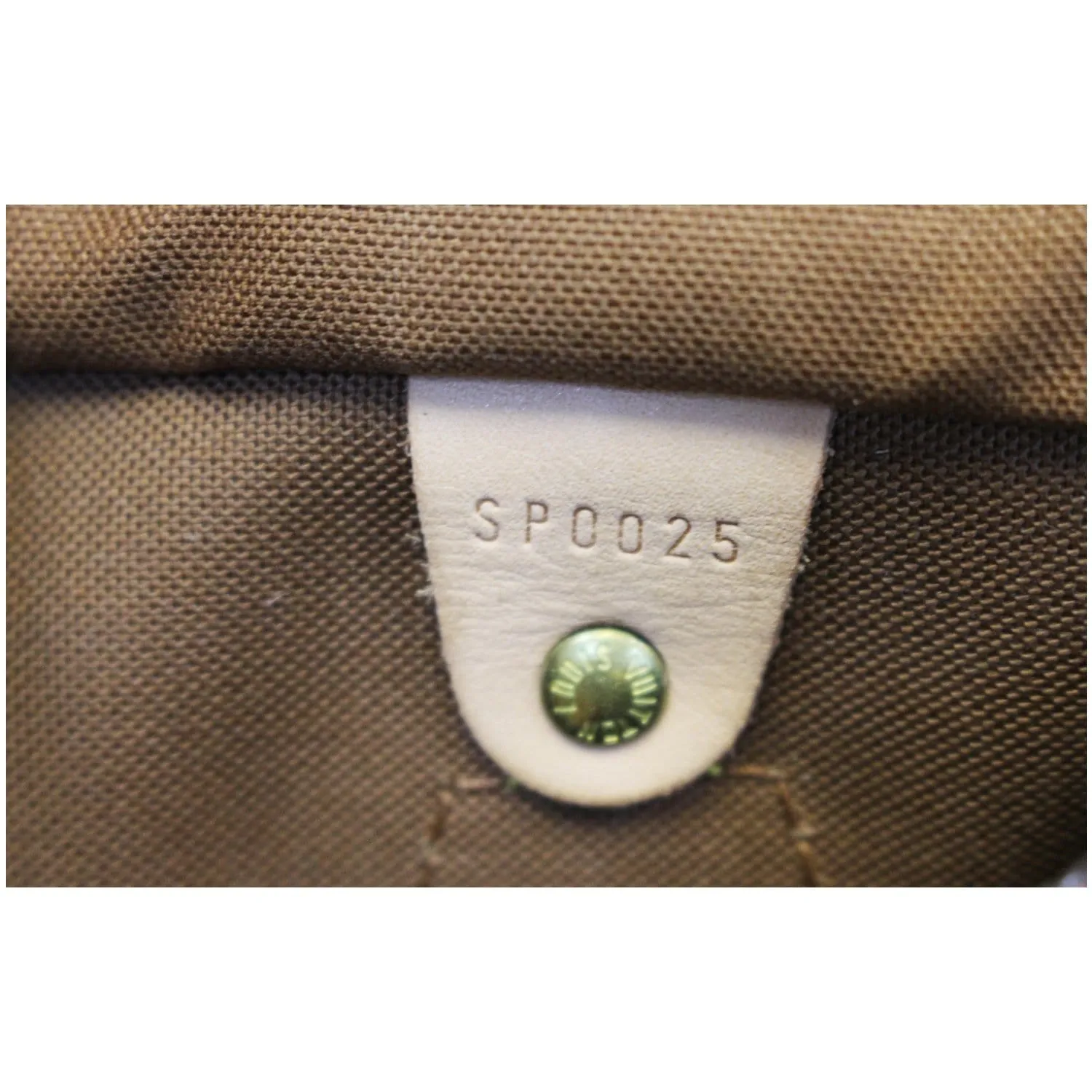 LOUIS VUITTON Cerises Speedy 25 Monogram Canvas Satchel Bag Brown