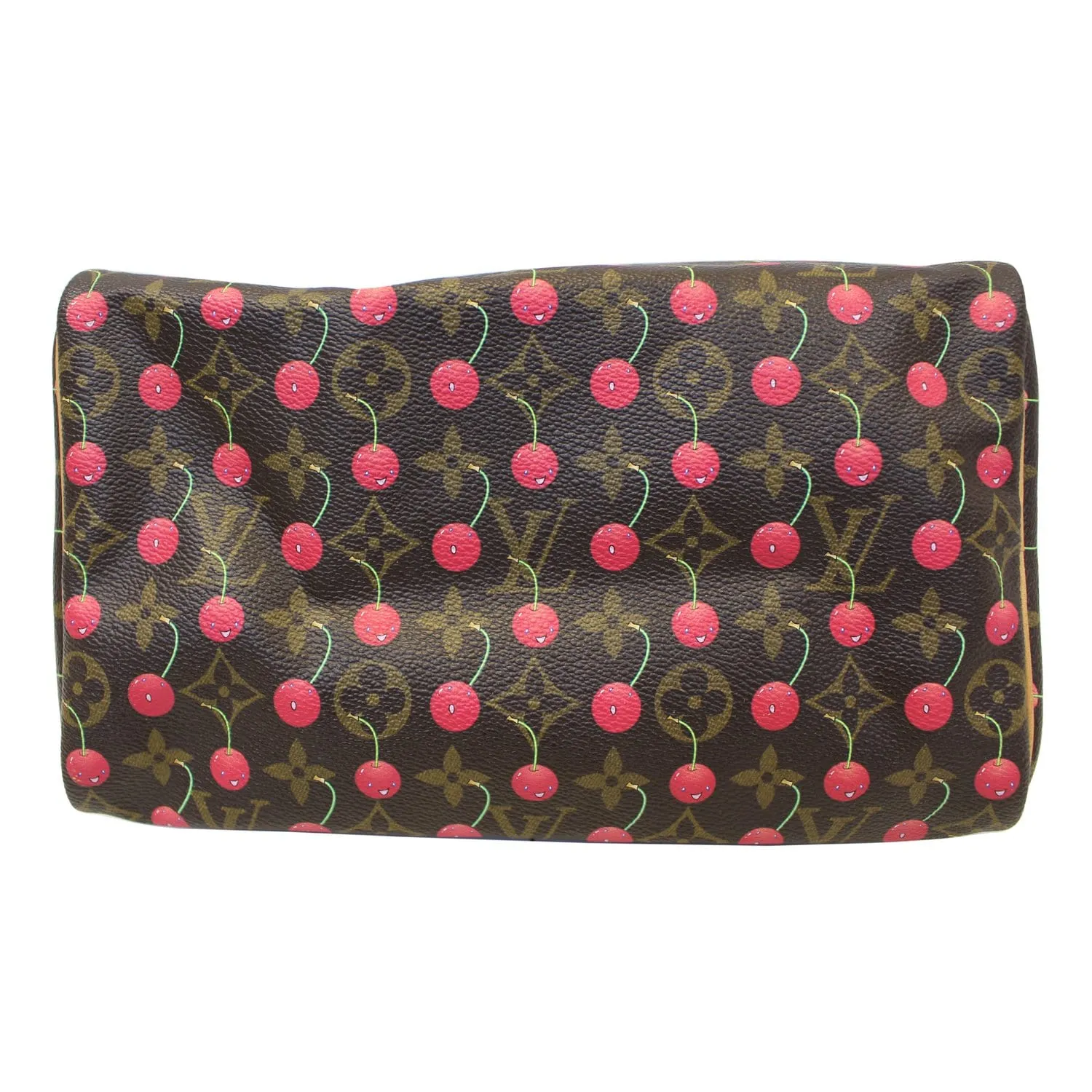 LOUIS VUITTON Cerises Speedy 25 Monogram Canvas Satchel Bag