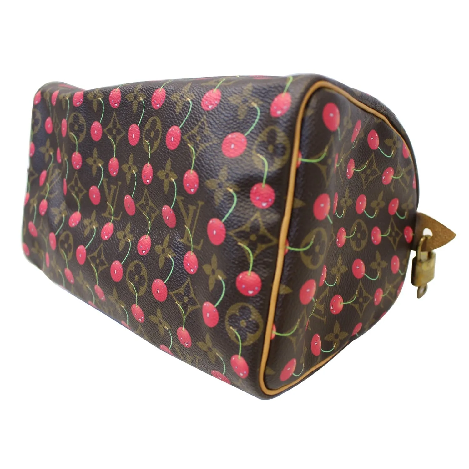 LOUIS VUITTON Cerises Speedy 25 Monogram Canvas Satchel Bag