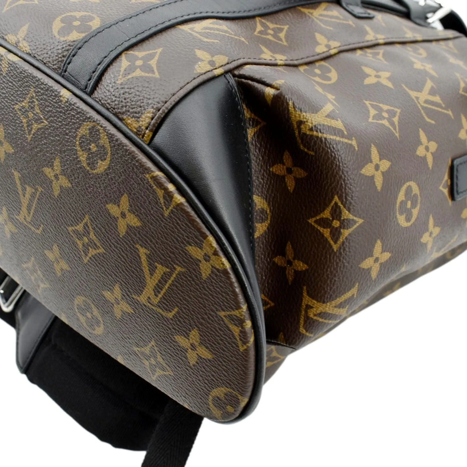 LOUIS VUITTON Christopher Monogram Macassar Canvas Backpack Bag Brown