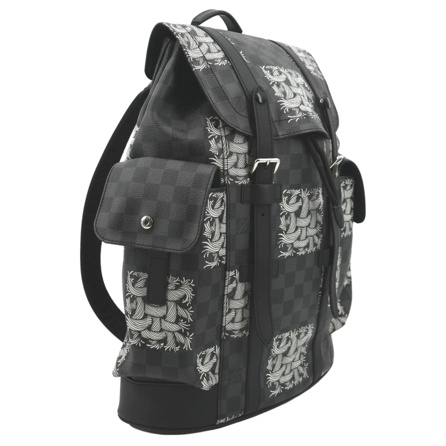 LOUIS VUITTON Christopher Nemeth Damier Graphite Backpack Bag Black