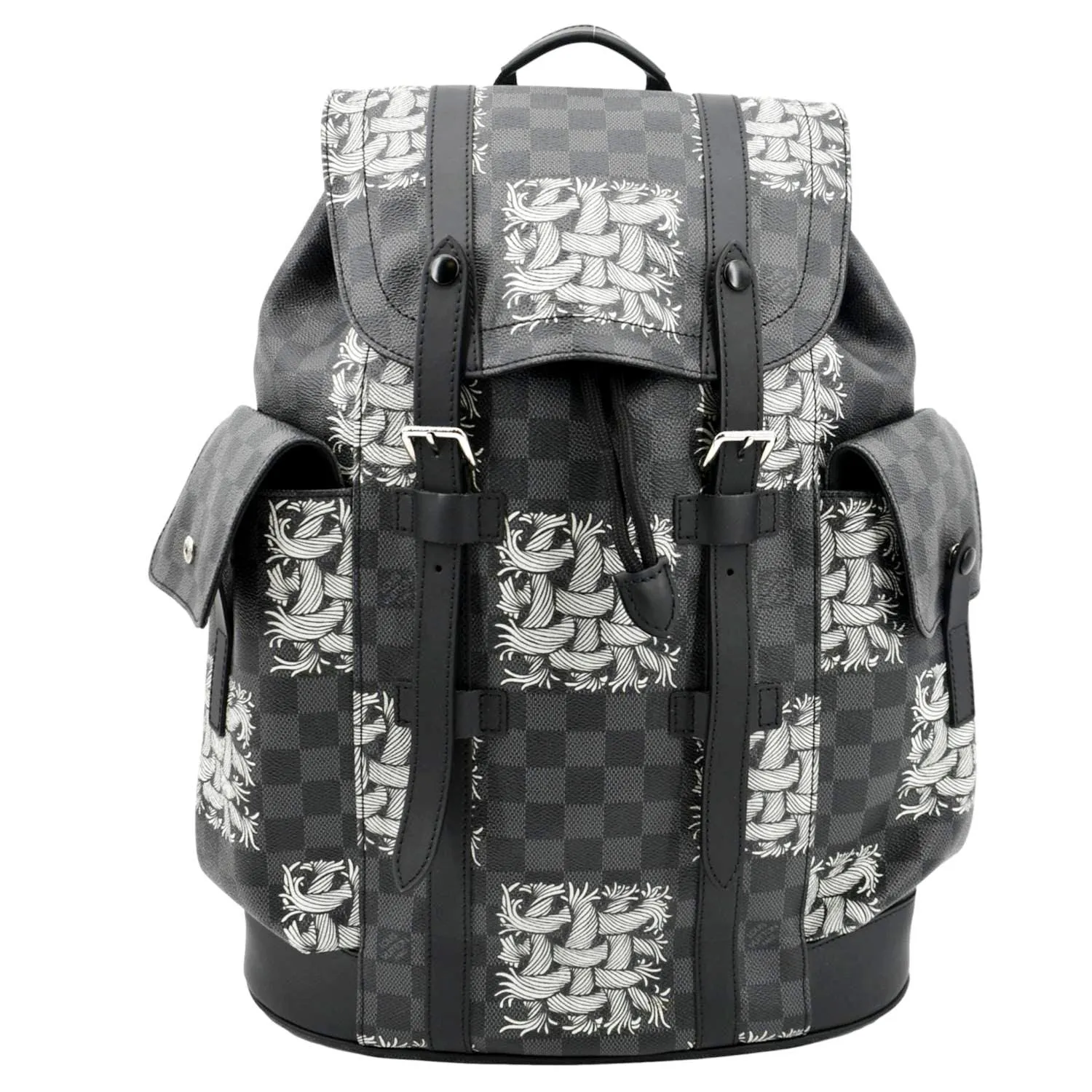 LOUIS VUITTON Christopher Nemeth Damier Graphite Backpack Bag Black