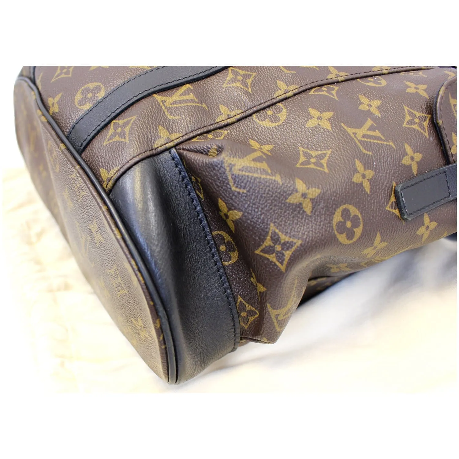 LOUIS VUITTON Christopher PM Monogram Macassar Canvas Backpack Bag