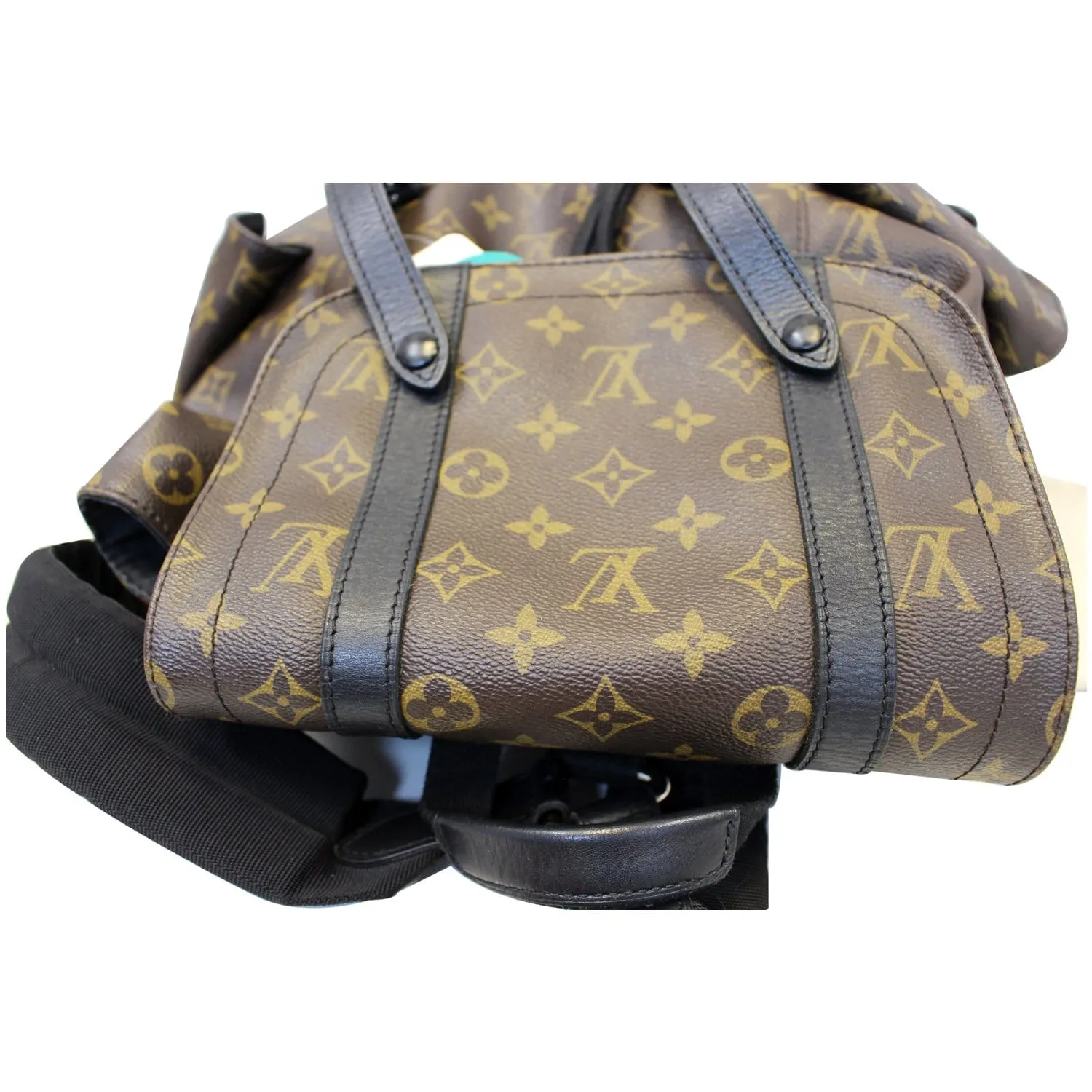 LOUIS VUITTON Christopher PM Monogram Macassar Canvas Backpack Bag