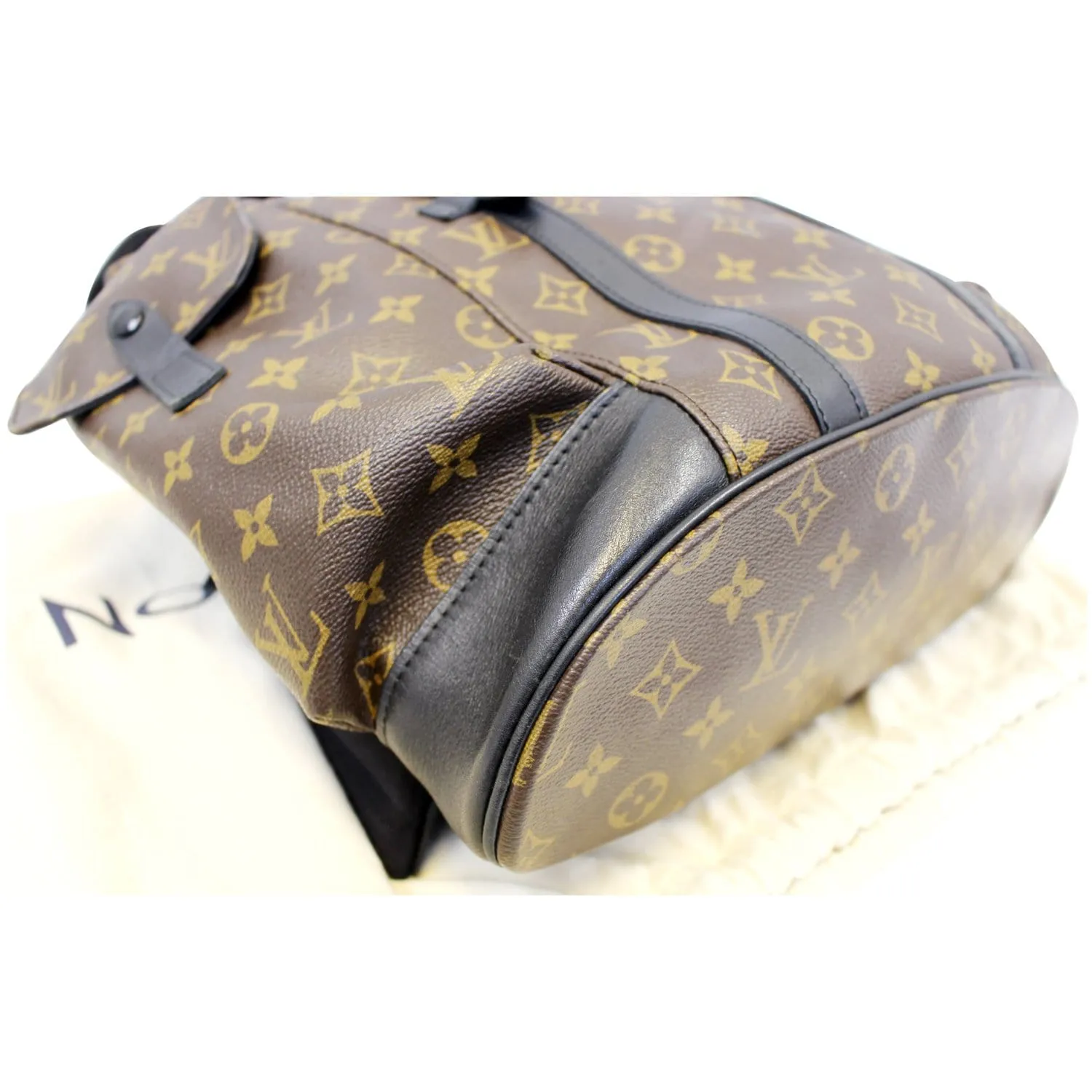 LOUIS VUITTON Christopher PM Monogram Macassar Canvas Backpack Bag