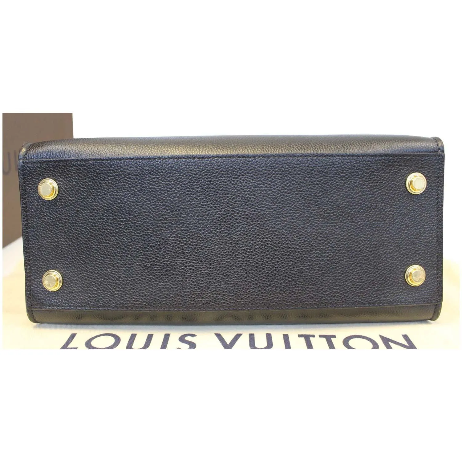 LOUIS VUITTON City Steamer MM Noir Black Leather Shoulder Bag