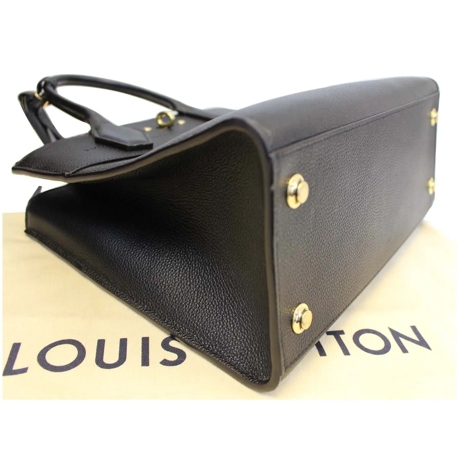 LOUIS VUITTON City Steamer MM Noir Black Leather Shoulder Bag