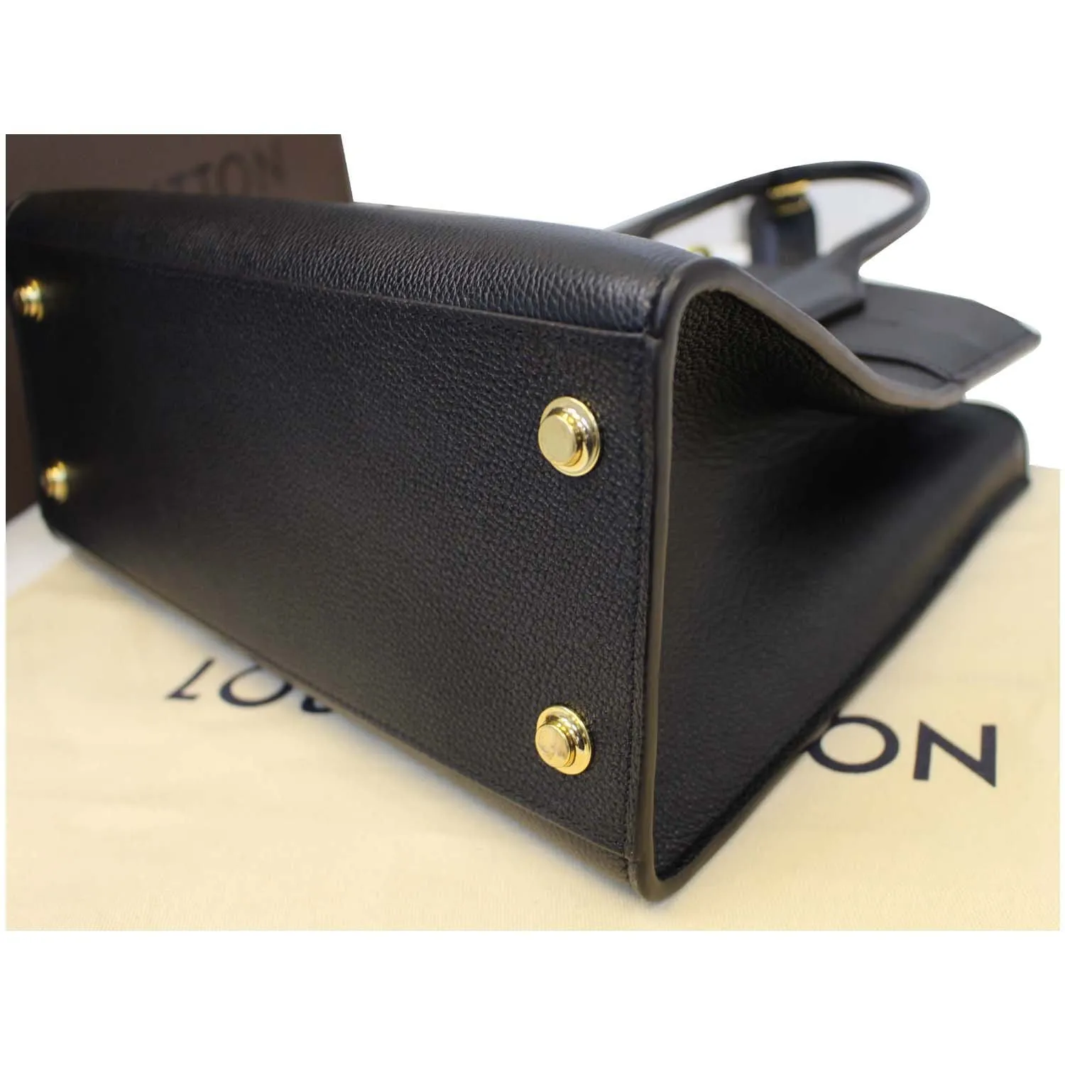 LOUIS VUITTON City Steamer MM Noir Black Leather Shoulder Bag