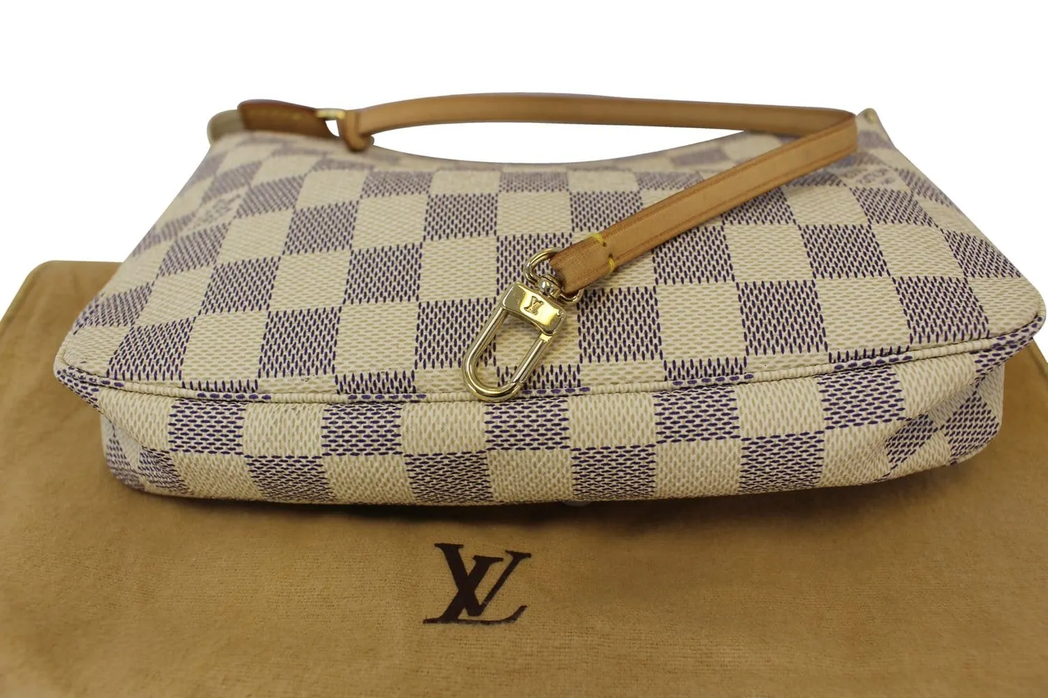 LOUIS VUITTON Damier Azur White Pochette Accessoires Pouch