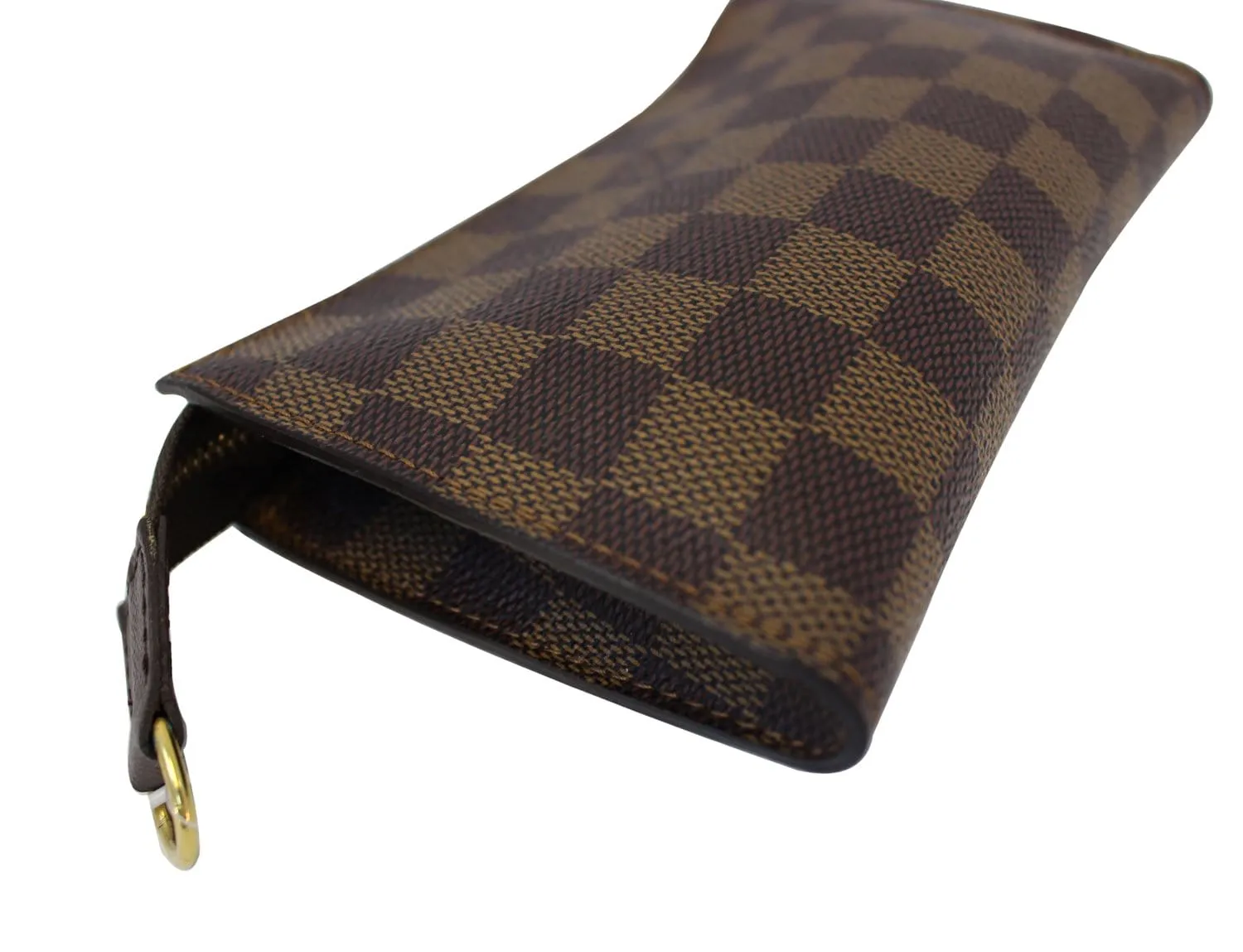 LOUIS VUITTON Damier Ebene Brown Pouch