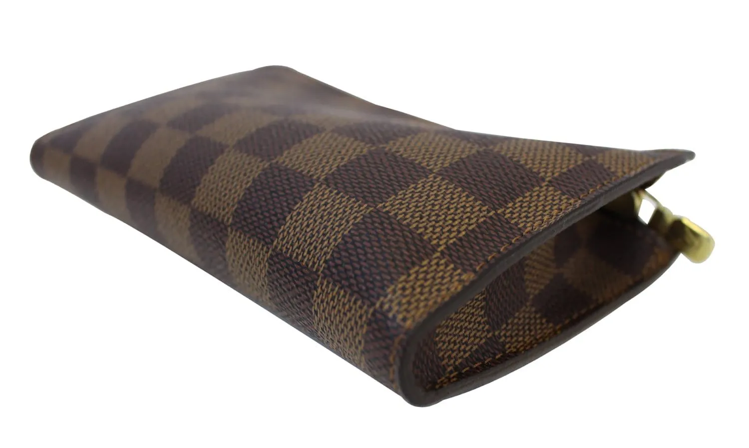 LOUIS VUITTON Damier Ebene Brown Pouch