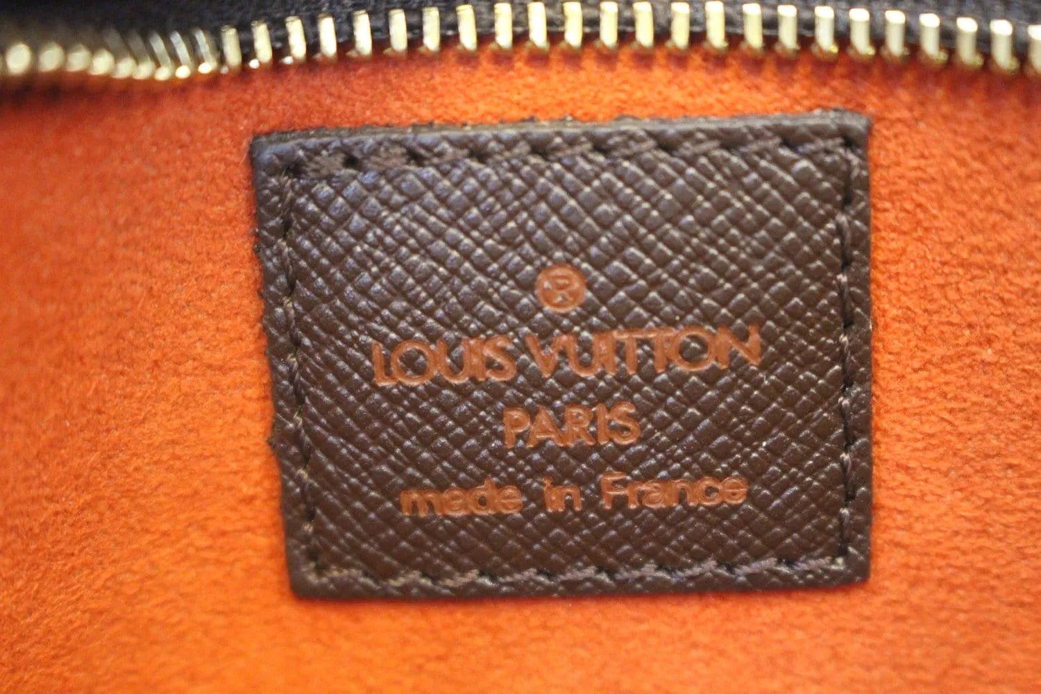 LOUIS VUITTON Damier Ebene Brown Pouch