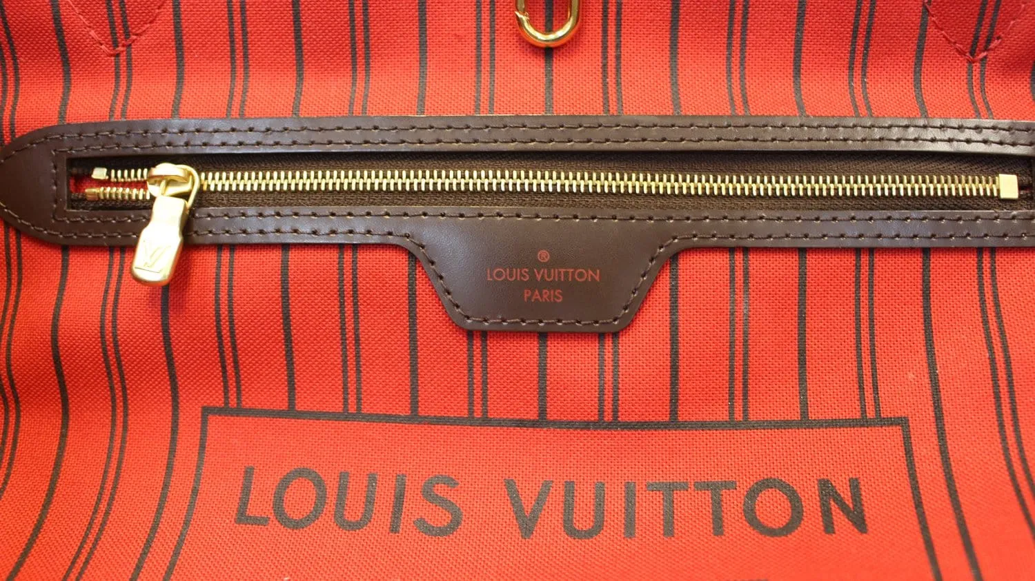 LOUIS VUITTON Damier Ebene Neverfull MM Shoulder Bag
