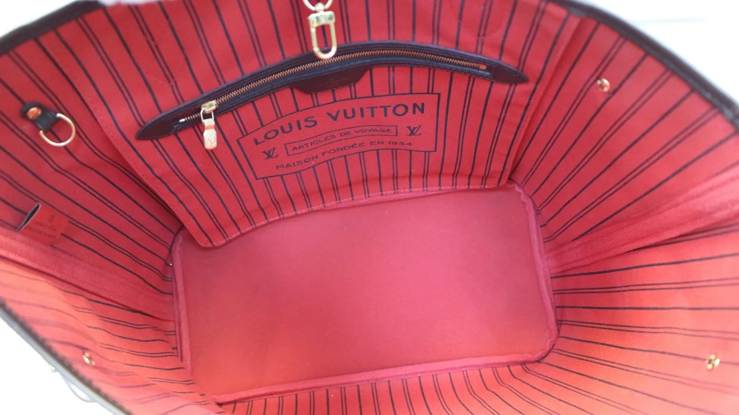 LOUIS VUITTON Damier Ebene Neverfull MM Shoulder Bag