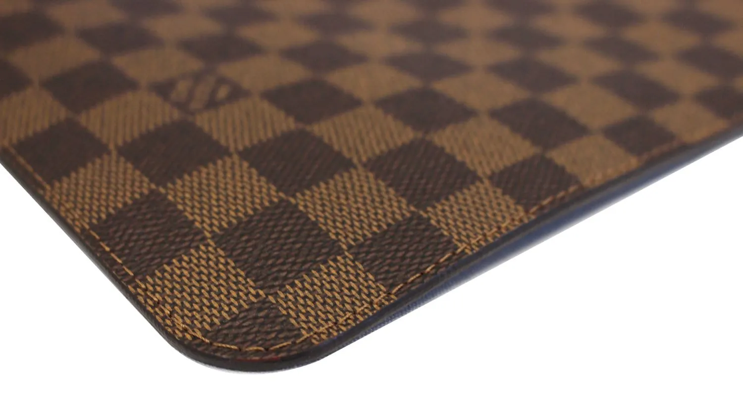 LOUIS VUITTON Damier Ebene Neverfull NM MM Pochette Wristlet