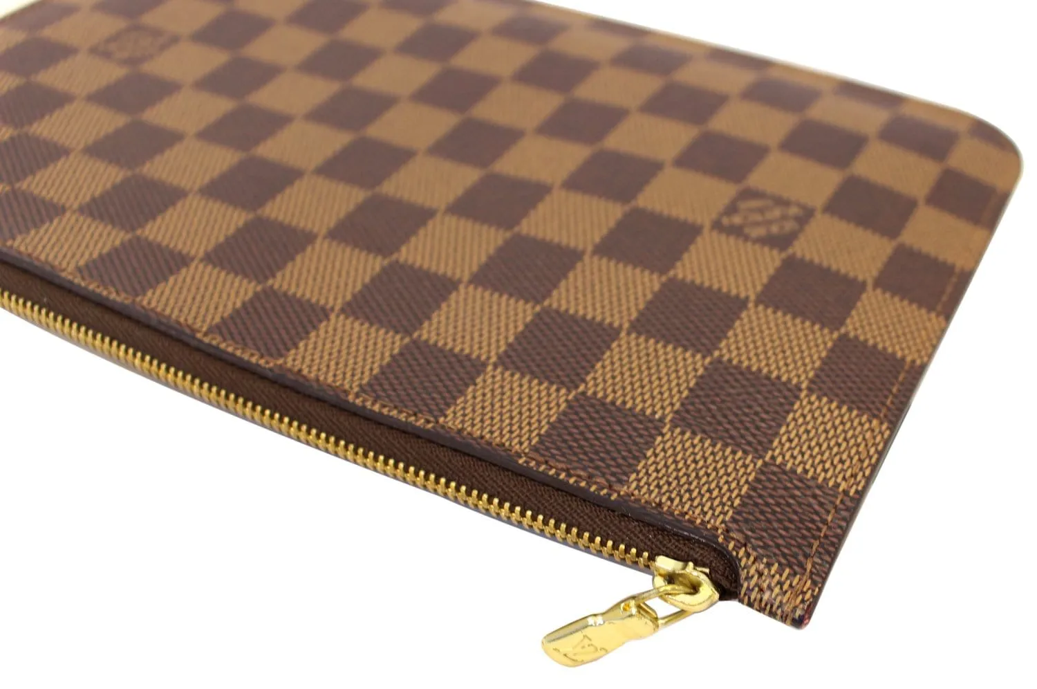 LOUIS VUITTON Damier Ebene Pochette Wristlet Pouch Neverfull MM