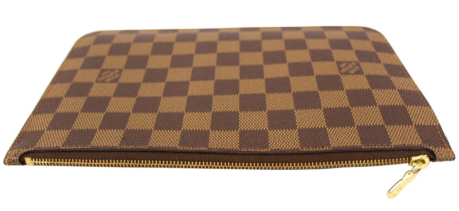 LOUIS VUITTON Damier Ebene Pochette Wristlet Pouch Neverfull MM