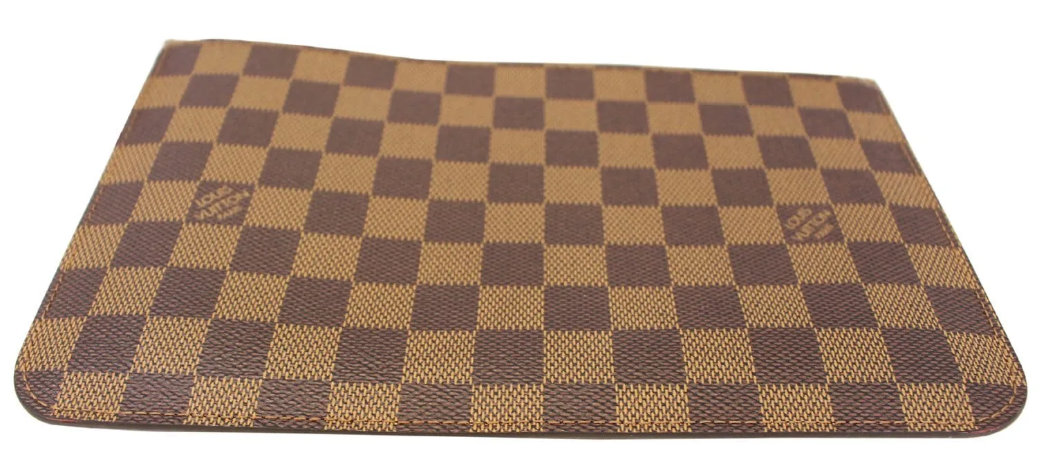LOUIS VUITTON Damier Ebene Pochette Wristlet Pouch Neverfull MM