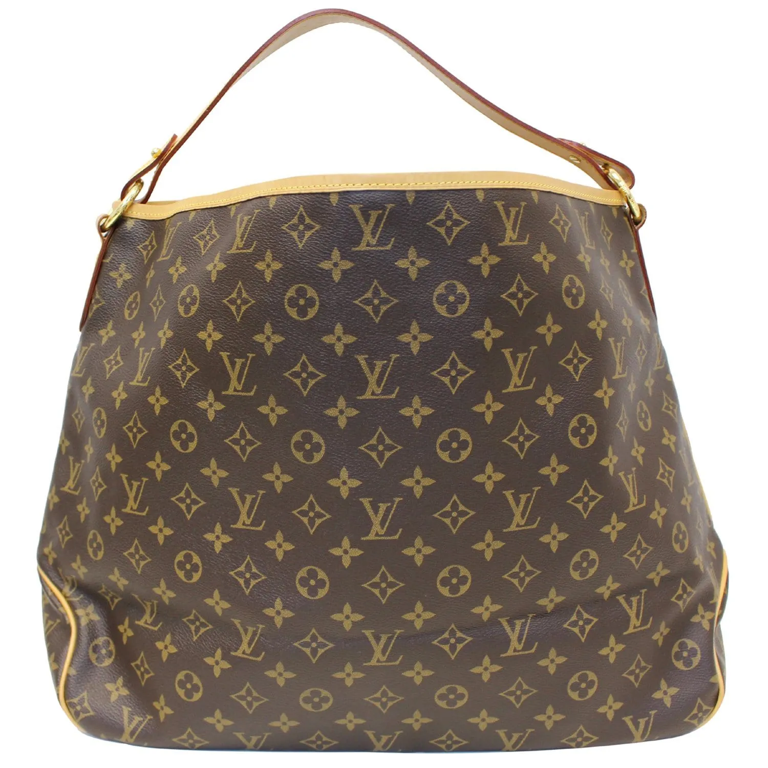 LOUIS VUITTON Delightful GM Monogram Canvas Shoulder Bag Brown