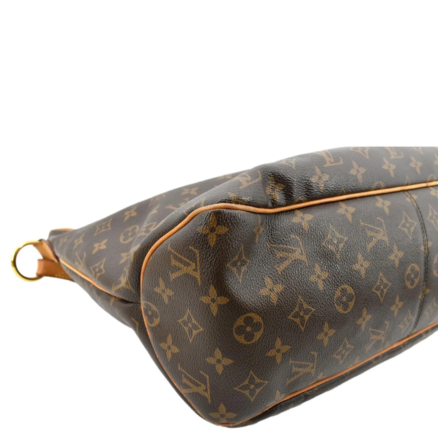 LOUIS VUITTON  Delightful MM Monogram Canvas Hobo Bag Brown