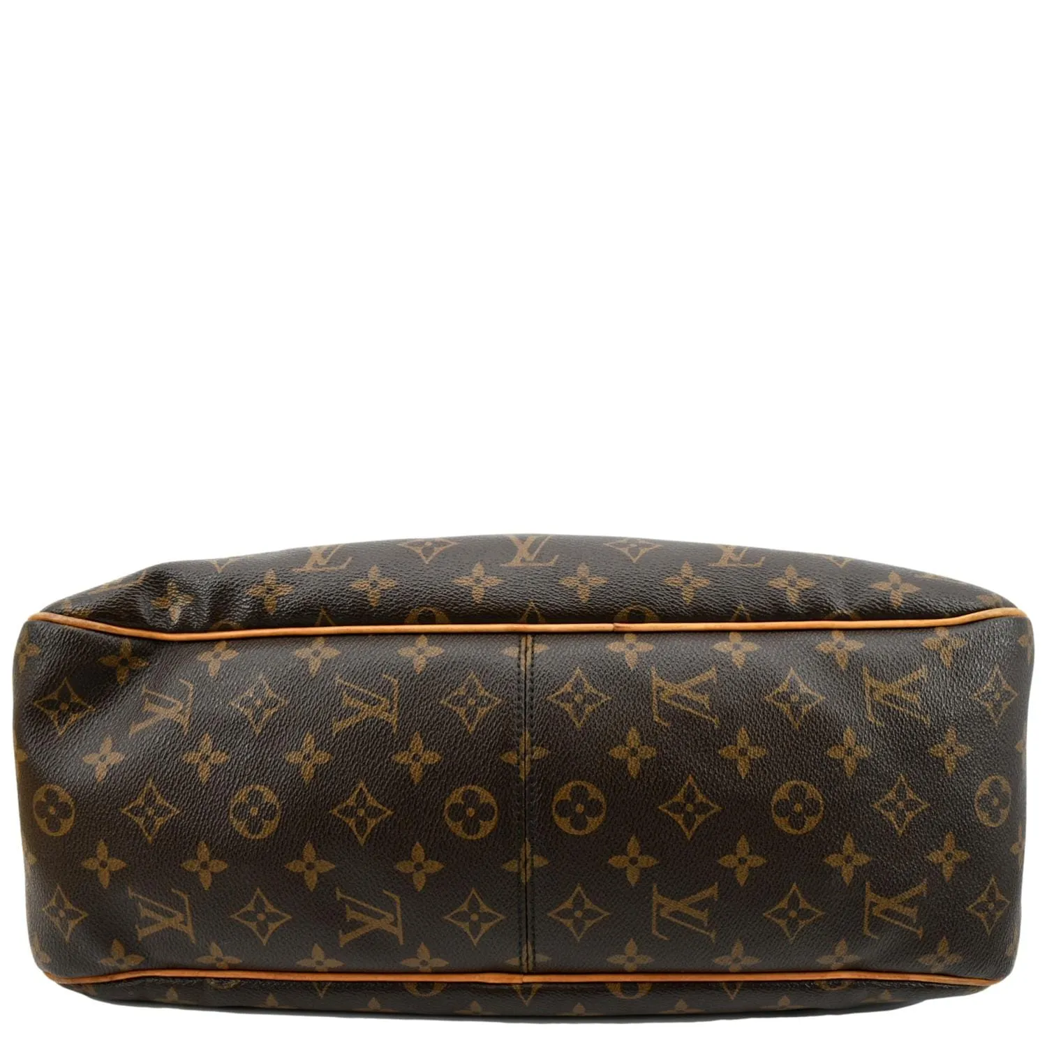 LOUIS VUITTON  Delightful MM Monogram Canvas Hobo Bag Brown