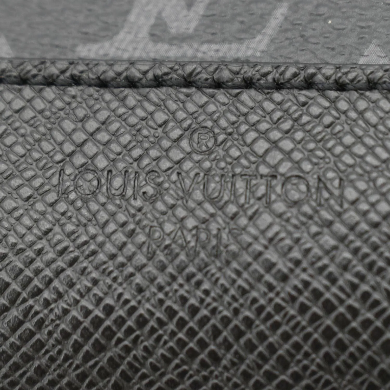 LOUIS VUITTON Duo Sling Taigarama Backpack Bag Black