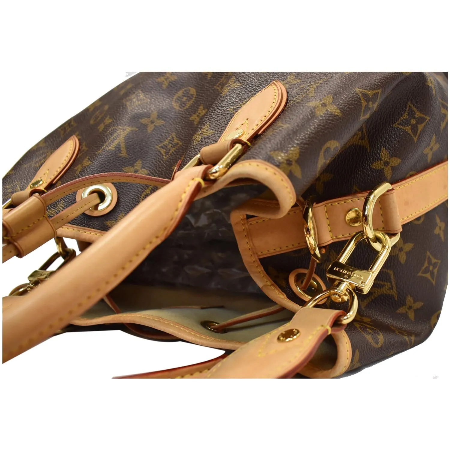 LOUIS VUITTON Eden Neo Monogram Canvas Shoulder Bag Brown