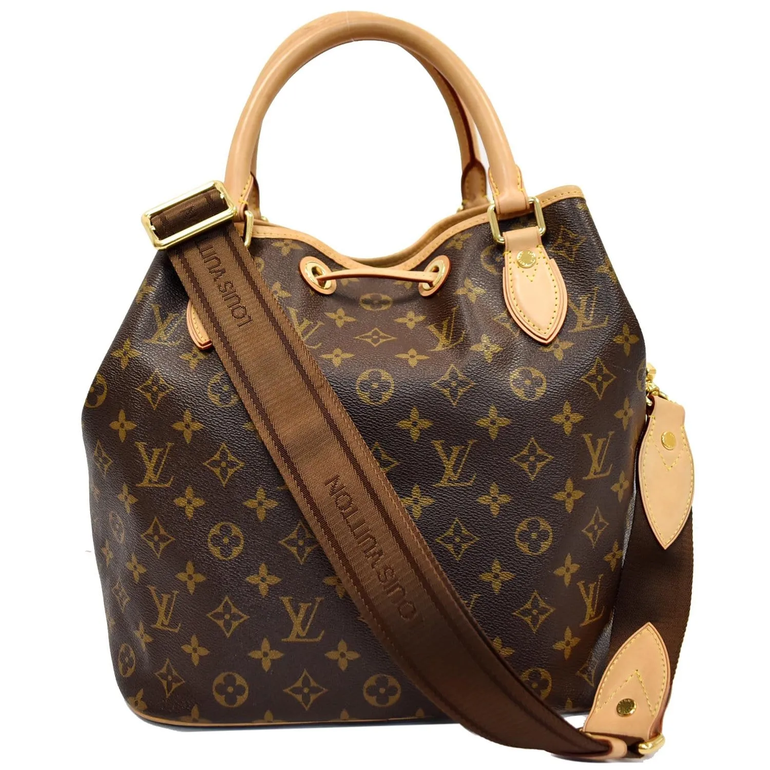 LOUIS VUITTON Eden Neo Monogram Canvas Shoulder Bag Brown