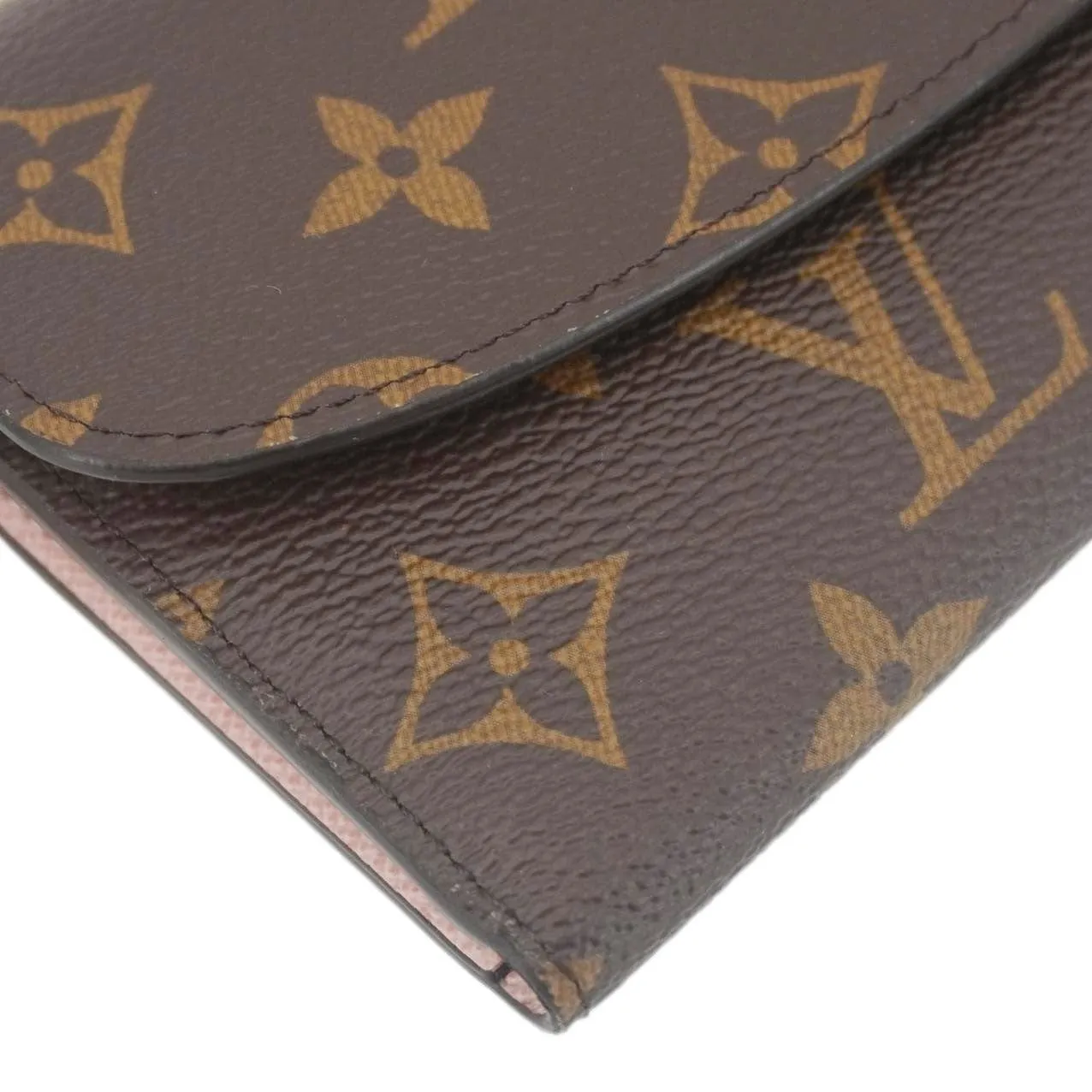 LOUIS VUITTON Emilie Monogram Canvas Wallet Rose Ballerine