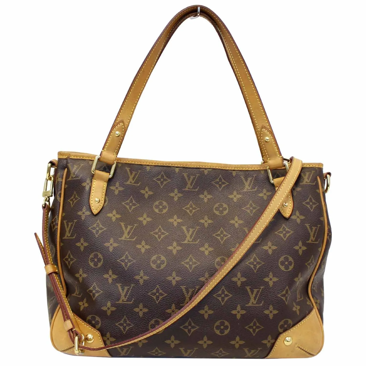 LOUIS VUITTON Estrela MM Monogram Canvas Shoulder Bag Brown