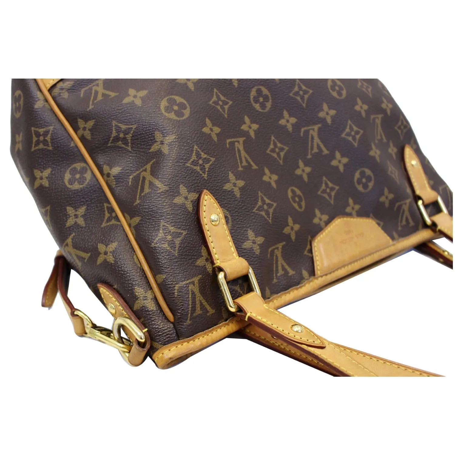 LOUIS VUITTON Estrela MM Monogram Canvas Shoulder Bag Brown