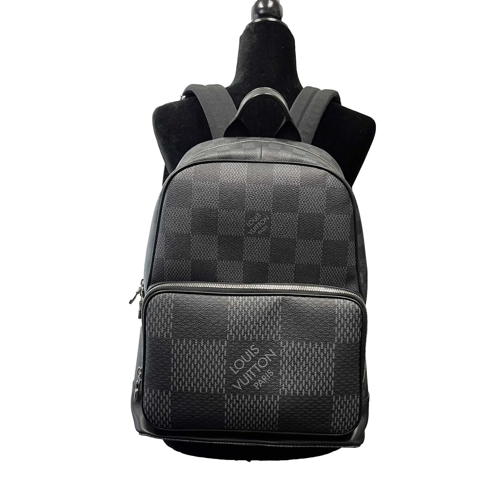 Louis Vuitton - Excellent - Campus Backpack - Gray Damier Graphite 3D Canvas
