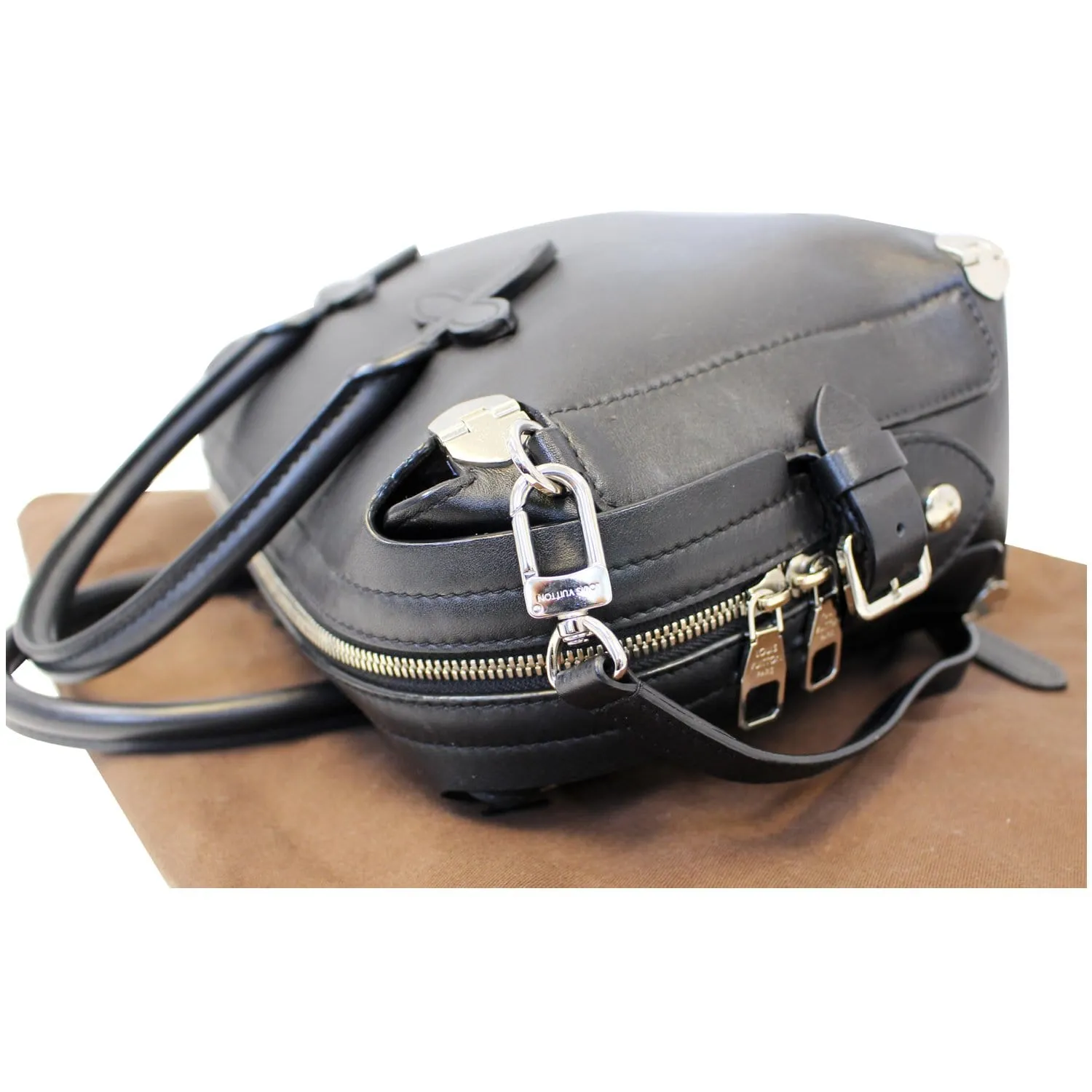 LOUIS VUITTON Garance Smooth Calfskin Leather Satchel Bag Black - 20% OFF