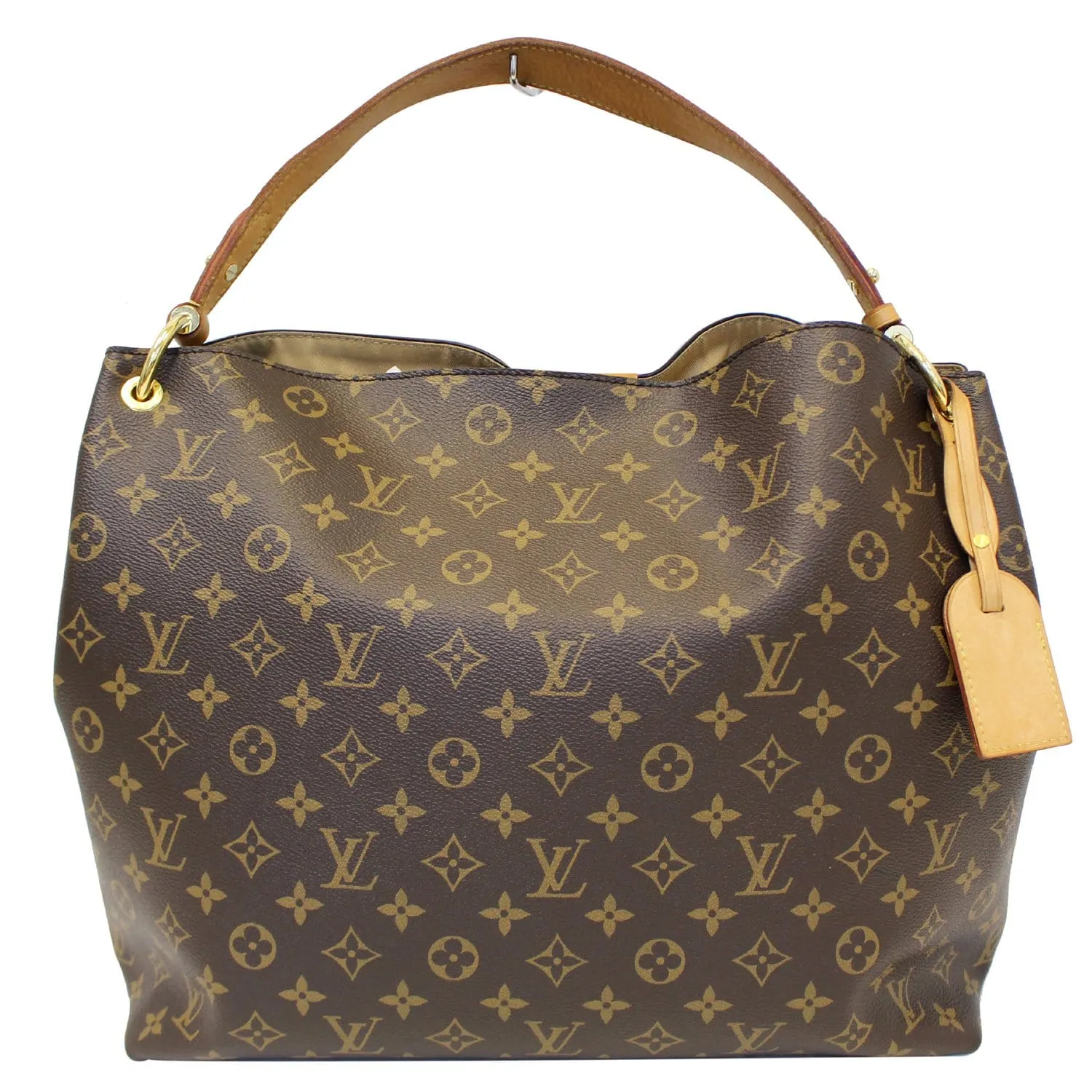 LOUIS VUITTON Graceful MM Monogram Canvas Shoulder Bag Brown
