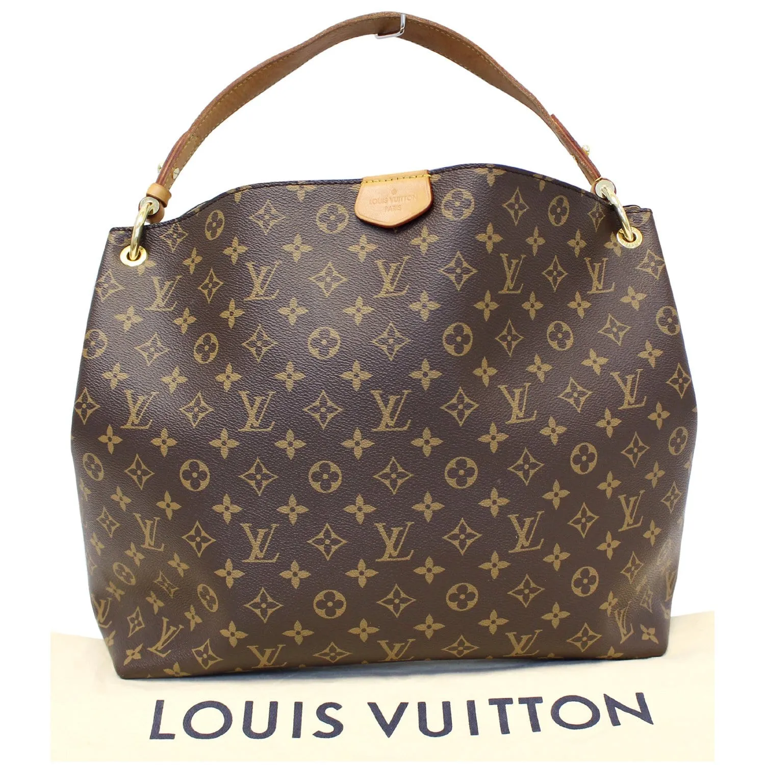 LOUIS VUITTON Graceful MM Monogram Canvas Shoulder Bag Brown