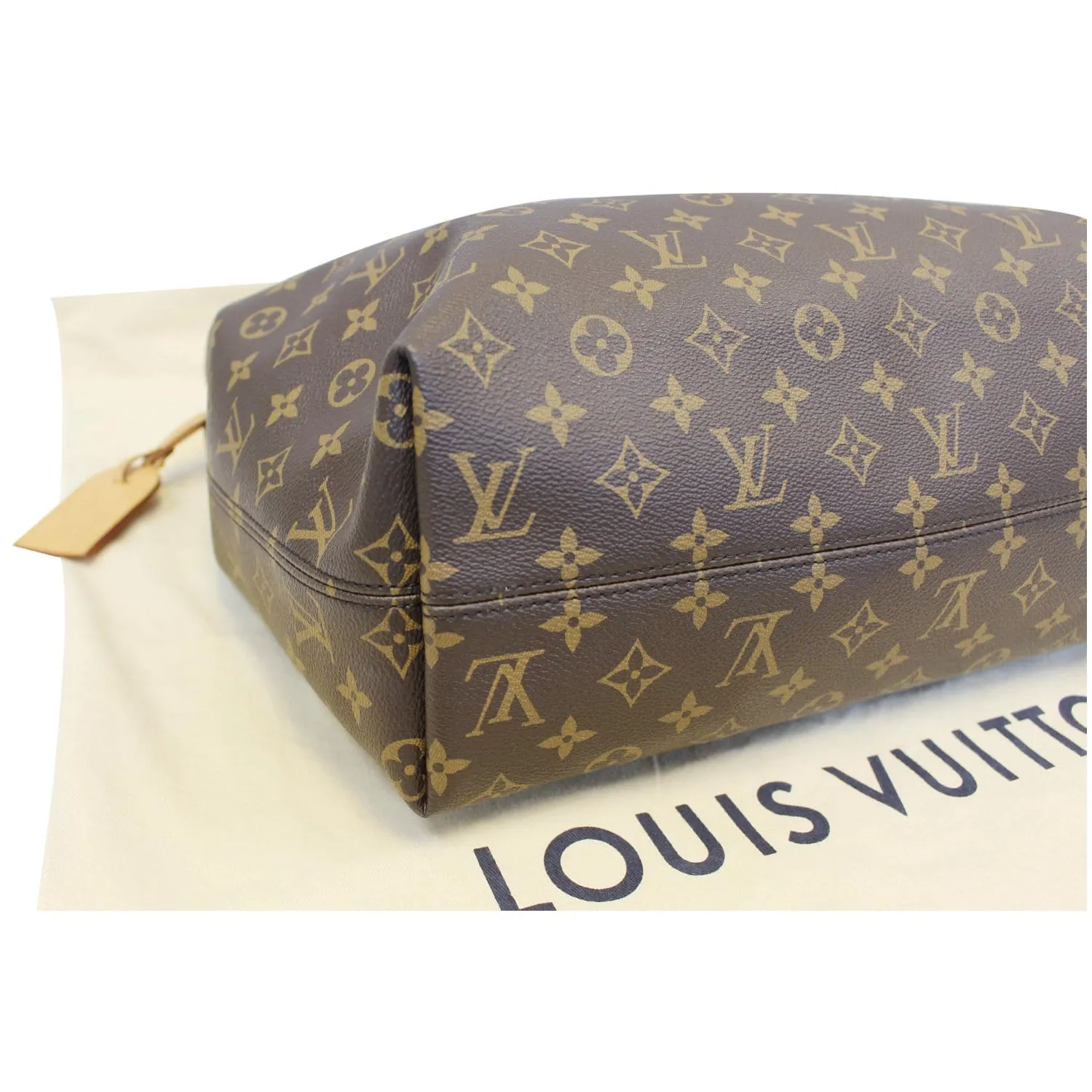LOUIS VUITTON Graceful MM Monogram Canvas Shoulder Bag Brown
