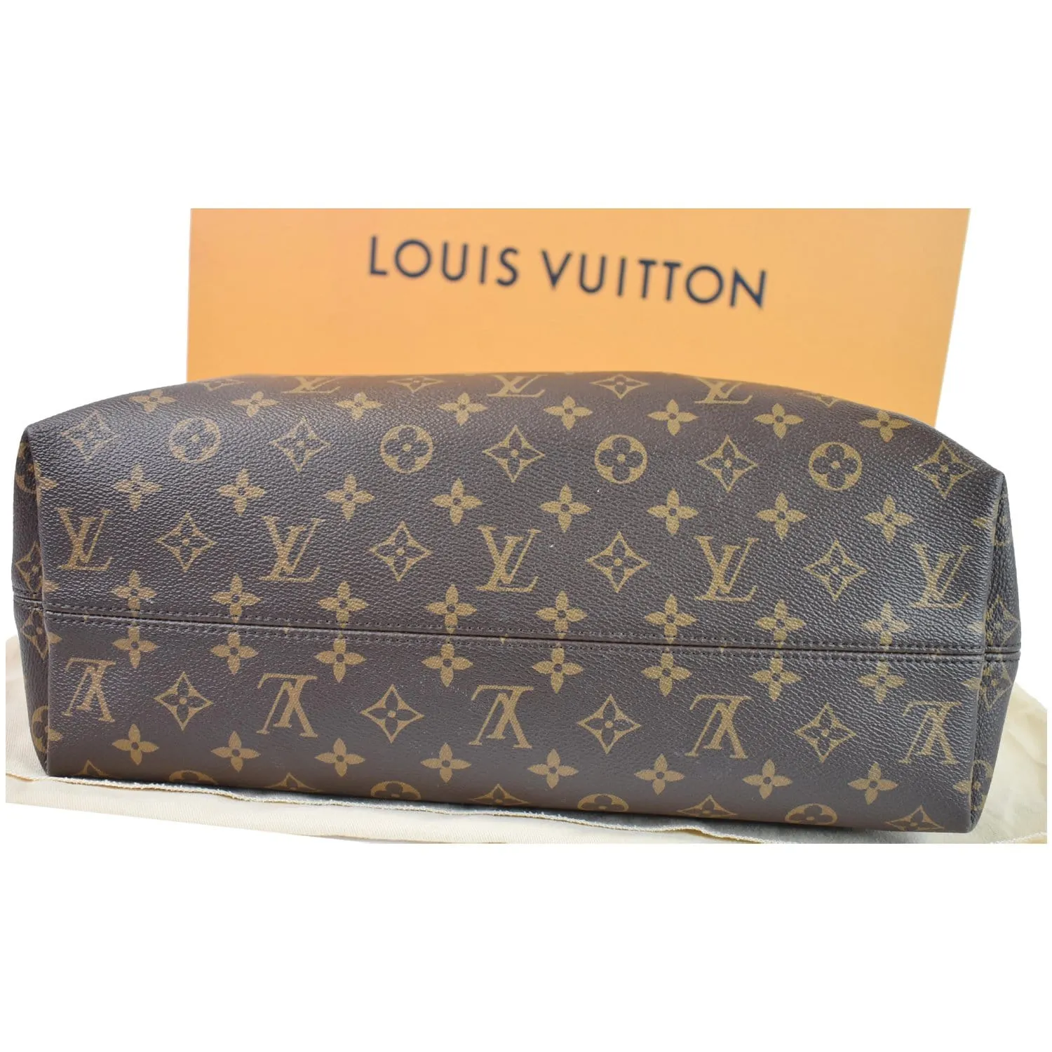 LOUIS VUITTON Graceful MM Monogram Canvas Shoulder Bag Brown