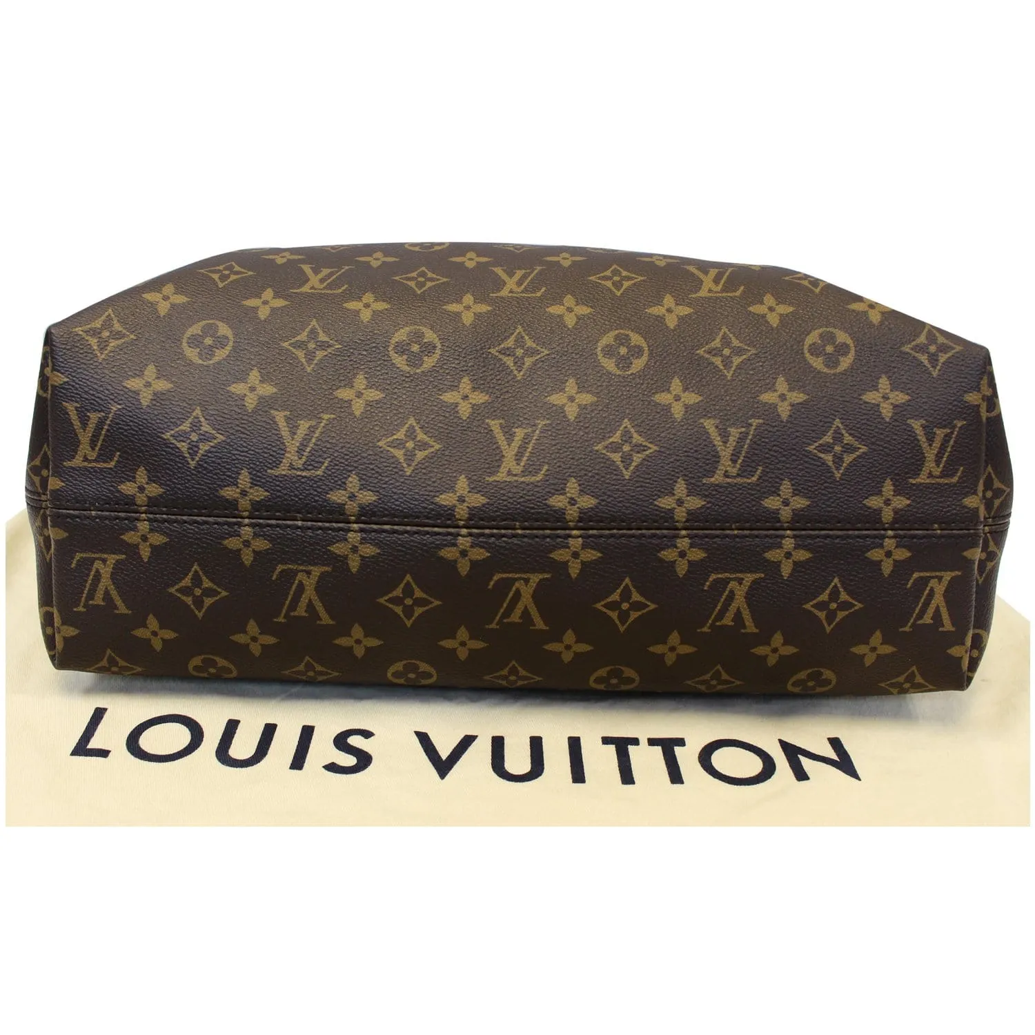 LOUIS VUITTON Graceful MM Monogram Canvas Shoulder Bag Brown