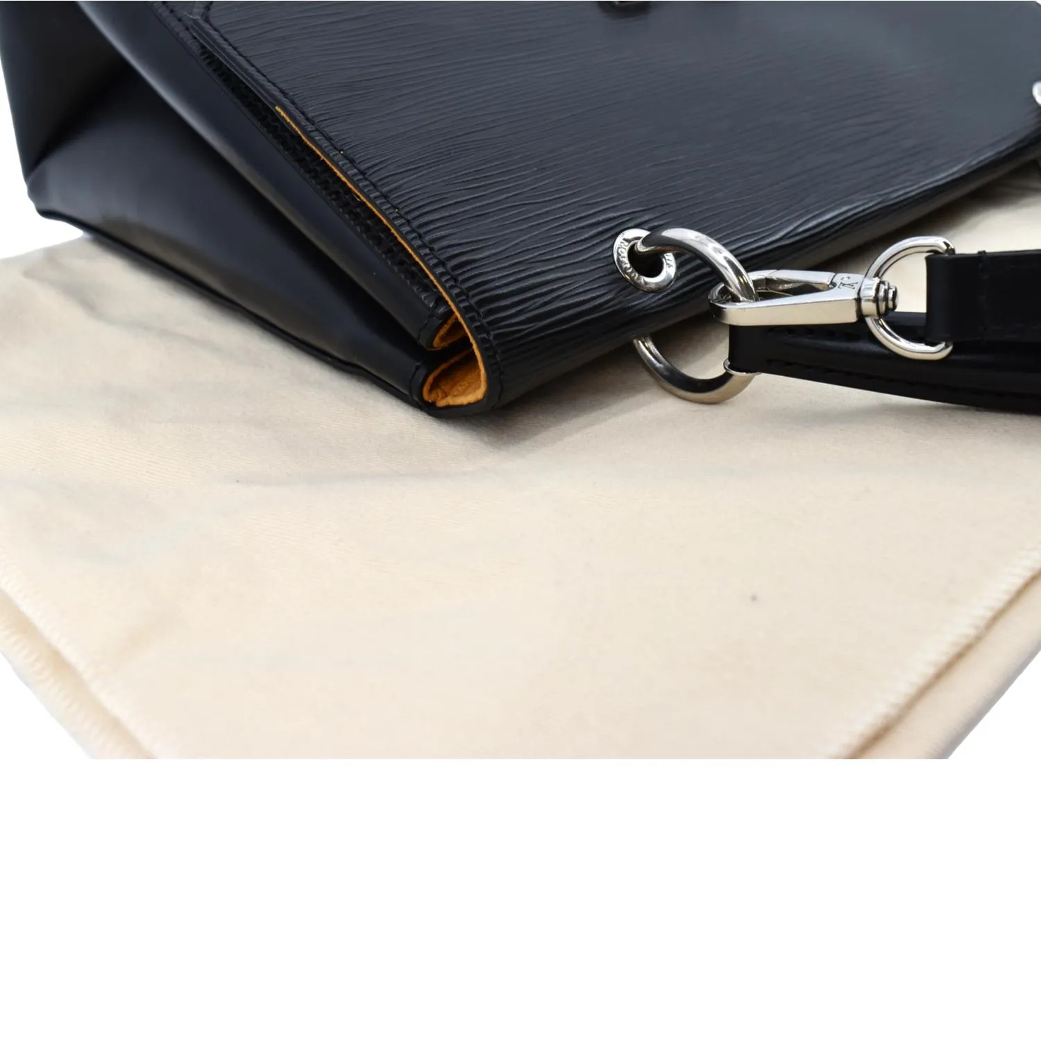 LOUIS VUITTON Grenelle PM Epi Leather Shoulder Bag Black