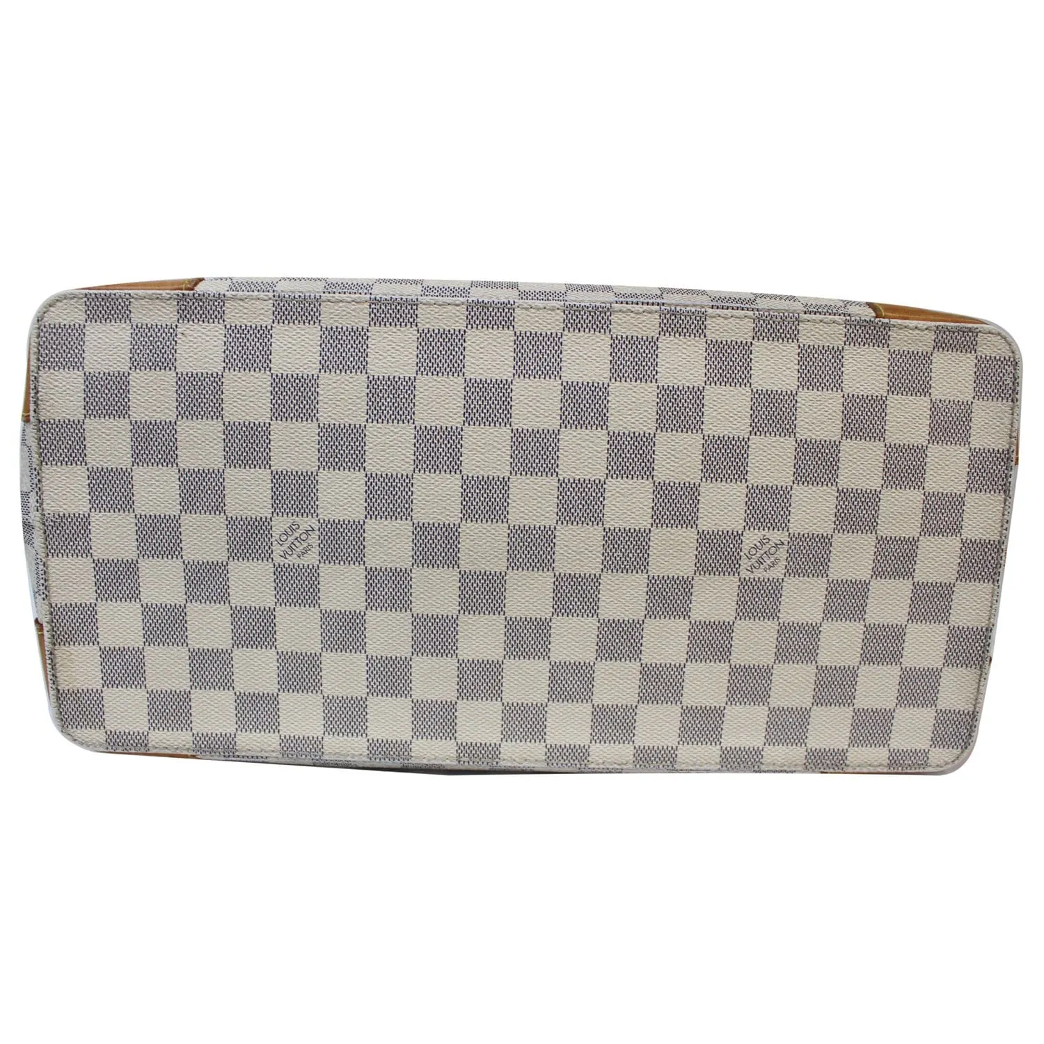 LOUIS VUITTON Hampstead PM Damier Azur Shoulder Bag White