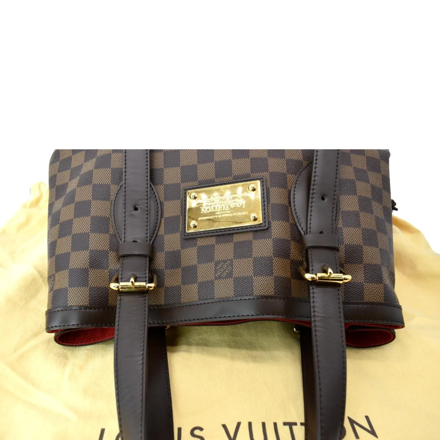 LOUIS VUITTON Hampstead PM Damier Ebene Shoulder Bag Brown