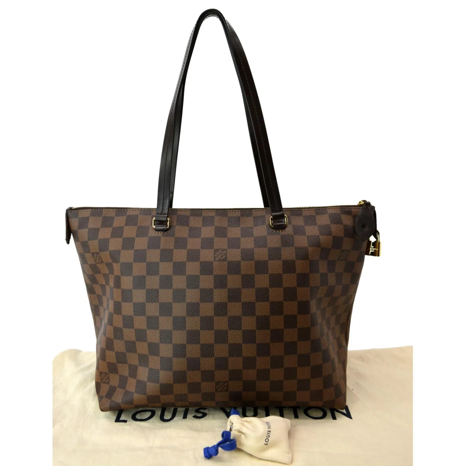 LOUIS VUITTON Iena MM Damier Ebene Shoulder Bag Brown