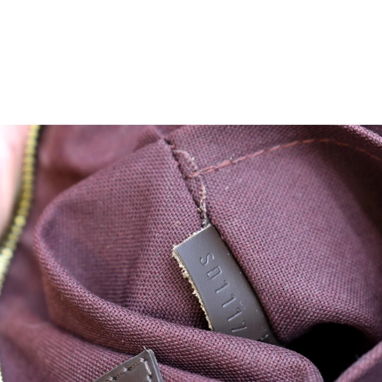 LOUIS VUITTON Iena MM Damier Ebene Shoulder Bag Brown